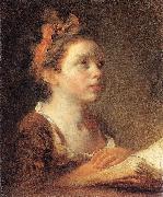 Jean Honore Fragonard A Young Scholar painting